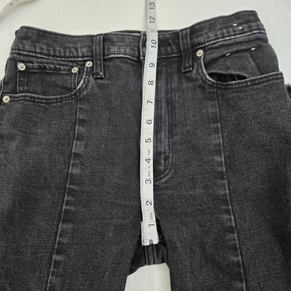 Abercrombie & Fitch 2 26 S Skinny High Rise Black Ankle Split Seam Raw Hem Jeans - Picture 8 of 11